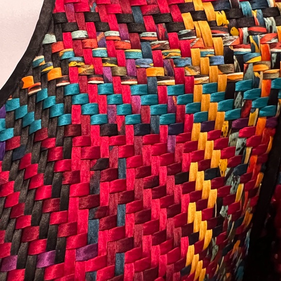 🛑SOLD! SOLD🛑Chico's Vibrant Plaid Woven Blazer - Picture 5 of 8